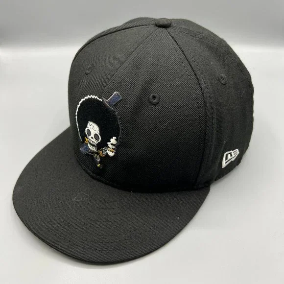 Brook One Piece Hat Men 7 5/8‎ Black 59Fifty New Era Fitted Cap